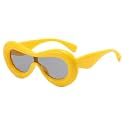 Fashion Sunglasses Women Men Trendy One-piece Sun Glasses Punk Party Summer Traveling Uv400