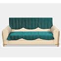 Fashion Throw FauXFur Sofa Cover, For Living Room, Sofa Slipcovers, Furniture Cover (Teal (Design- 2), 1 Seater)
