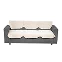 Fashion Throw Sofa Cover 3 Seater and 2 Seater Velvet Quilted Anti-Slip Sofa Cover Protector Covers | Sofa Slipcovers (Dark Grey, 3 Seater + 2 Seater)
