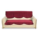 Fashion Throw Quilted Velvet 3 Seater Sofa Cover | Anti-Slip | Machine Washable | Sofa Slipcover | Pink (3 Seater)