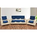 Fashion Throw Quilted Velvet 5 Seater Sofa Cover | Anti-Slip | Machine Washable | Sofa Slipcover | Navy (5 Seater)