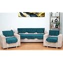 Fashion Throw Sofa Cover, Sofa Cover for Living Room, Sofa Slipcovers, Furniture Cover (Teal, 1 Seater + Arm Cover)