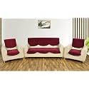 Fashion Throw Quilted Velvet 5 Seater Sofa Cover | Anti-Slip | Machine Washable | Sofa Slipcover | Pink (5 Seater)