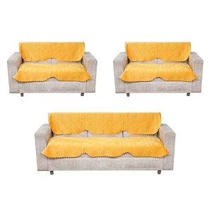 fashion throw sofa cover 7 seater  velvet quilted anti-slip sofa cover protector covers  sofa cover for living room  sofa slipcovers yellow 7 seater