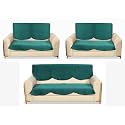Fashion Throw Quilted Velvet 7 Seater Sofa Cover | Anti-Slip | Machine Washable | Sofa Slipcover | Teal (7 Seater)