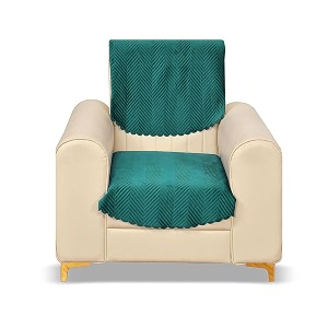 fashion throw fauxfur sofa cover for living room sofa slipcovers furniture cover teal design- 2 1 seater