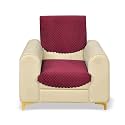 Fashion Throw Quilted Velvet 1 Seater Sofa Cover | Anti-Slip | Machine Washable | Sofa Slipcover | Pink (1 Seater)