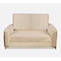 Fashion Throw Quilted Velvet 1 Seater Sofa Cover | Anti-Slip | Machine Washable | Sofa Slipcover | Beige (1 Seater)