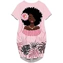 Fashion Women's African American Art Print Dress Casual Loose Dresses