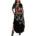 Fashion Women's African American Art Print Dress Casual Loose Dresses
