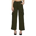 Fashion Women39s Casual Cargo Pants Flared High