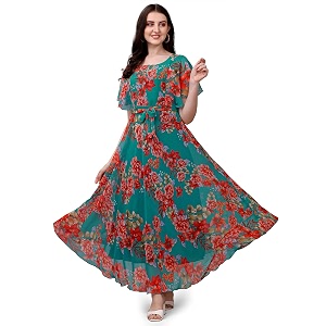 Fashion2wear Womens Georgette Floral Digital Print Short