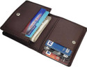 FashionBunker Valynt Genuine Brown Artificial Leather for Men and Women 10 Card Holder