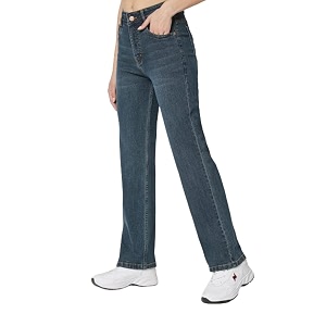 fashionfibre women39s high-rise straight fit stretchable jeans 34 green tint