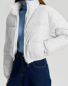 Fashionfizzzzz Women Self Design Puffer Jacket