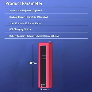 mini cool bluetooth wireless laser projection virtual keyboard rose gold  computers amp accessoriesaccessories amp peripheralskeyboards mice amp input deviceskeyboards