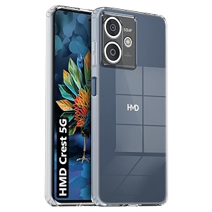 Fashionury Crystal Clear Case for HMD Crest