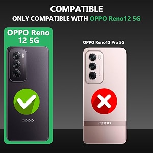 Fashionury Crystal Clear Case for Oppo Reno