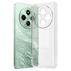 Fashionury Crystal Clear Case for Poco C75