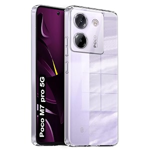 Fashionury Crystal Clear Case for Poco M7