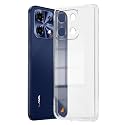 Fashionury Shockproof Crystal Clear Back Cover for