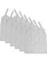 fasla Camisole For Girls (White, Pack of 6)