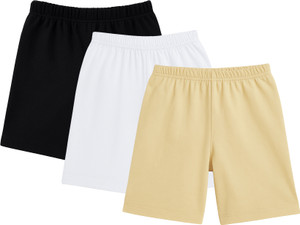 fasla short for girls casual solid cotton linen