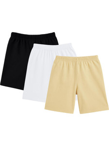 fasla short for girls casual solid cotton linen
