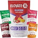 Fast Acting Glucose Powder Packets, Fruit Variety – Instant Dissolve, No Water Needed | 15g Pure Dextrose | Waterproof SlimPaks | Made in USA | Gluten-Free (Pack of 25)