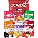 Fast Acting Glucose Powder Packets, Fruit Variety – Instant Dissolve, No Water Needed | 15g Pure Dextrose | Waterproof SlimPaks | Made in USA | Gluten-Free (Pack of 50)