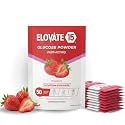 Fast Acting Glucose Powder Packets, Strawberry – Instant Dissolve, No Water Needed | 15g Pure Dextrose | Waterproof SlimPaks | Made in USA | Gluten-Free (Pack of 50)