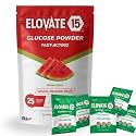 Fast Acting Glucose Powder Packets, Watermelon – Instant Dissolve, No Water Needed | 15g Pure Dextrose | Waterproof SlimPaks | Made in USA | Gluten-Free (Pack of 25)