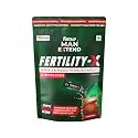 Fast&up Man Extend Fertility X – Supports Reproductive Health and Fertility| Enhances Sperm Health, Count & Motility| 20 Easy Mix Sticks |Peach Flavour