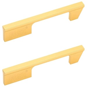 fast cp501a aluminium gold cabinet pull handles and wardrobe door handle pack of 2pcs 6 inch
