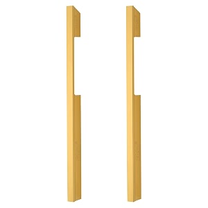 fast cp501a long aluminium gold cabinet pull handles and wardrobe door handle pack of 2pcs 18 inches