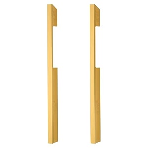 fast cp501a long aluminium gold cabinet pull handles and wardrobe door handle pack of 2pcs 12 inches