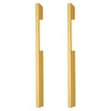 FAST CP501A Long Aluminium Gold Cabinet Pull Handles and Wardrobe Door Handle Pack of 2pcs (18 Inches)