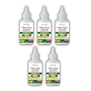 fast flowering amp blooming enhancer supplement for all type of flower plants fertilizer  liquid fertilizer for indoor amp outdoor gardening specially made for gardening flowers 50ml  pack of 5 5