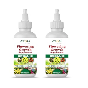 fast flowering amp blooming enhancer supplement for all type of flower plants fertilizer  liquid fertilizer for indoor amp outdoor gardening specially made for gardening flowers 50ml  pack of 2 2