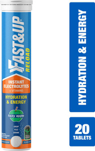 fastup reload electrolyte instant energy- 20 effervescent tablets energy drink - cola hydration drink