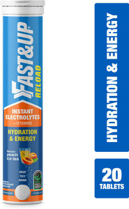fastup reload - low sugar hydration drink 5 essential electrolytespeach ice tea flavor hydration drink