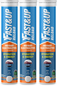 fastup reload electrolytes for hydration with instant energy formula-effervescent tablets hydration drink