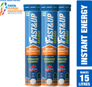 fastup reload electrolytes with instant energy formula-energy drink effervescent tabs hydration drink 3x20 forest fruit flavored