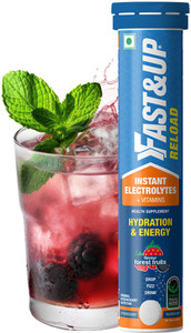 fastup reload electrolytes with instant energy formula-energy drink effervescent tabs hydration drink 20 forest fruit flavored