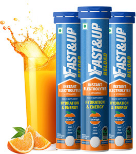 fastup reload 15 litres low sugar energy drink 5 essential electrolytes  vitamins hydration drink 3x20 orange flavored