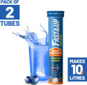 FAST&UP Reload Electrolytes with Instant Energy Formula-Energy Drink Effervescent Tabs Hydration Drink (2x20, Blueberry Flavored)
