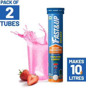 fastup reload hydration  energy drink with electrolytes hydration drink 2x20 tablets berry flavored