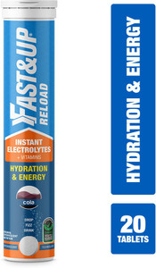 fastup reload hydration  energy drink with electrolytes - effervescent tablets - cola hydration drink