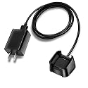 Fast Wall Charger for Fitbit Versa 2, USB Charging Cable Cord,Black, 5V, 100-240V, 50-60Hz, Travel, Fast Charging