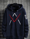 FastColors Men Full Sleeve Printed Hooded Sweatshirt